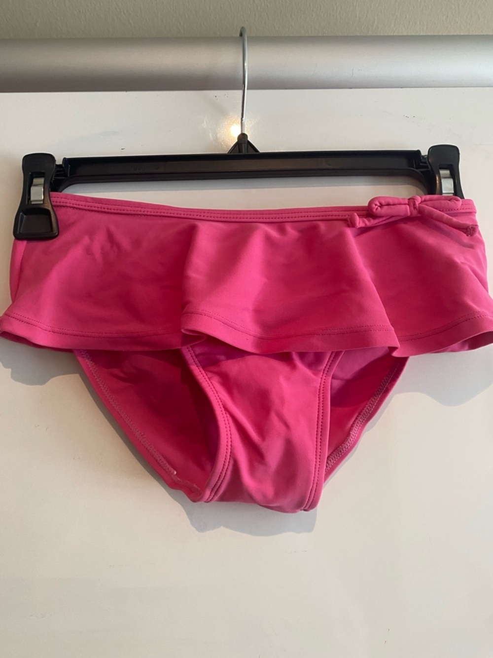 Girls Bright Pink Embroidered Two-Piece Swim Bikini Set - Picture 4 of 8